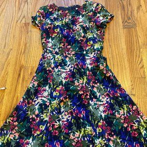 J.Crew Fit & Flare Floral Dress (size 0)